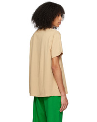 beige Strick T-Shirt mit einem Rundhalsausschnitt von Levi's