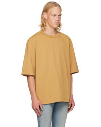 beige Strick T-Shirt mit einem Rundhalsausschnitt von Camiel Fortgens