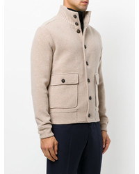 beige Strick Wollbomberjacke von Lardini