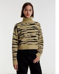 beige Strick Wollpullover von EDITED
