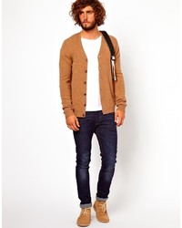 beige Strickjacke von Asos