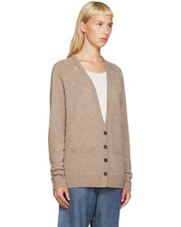 beige Strickjacke von Raquel Allegra