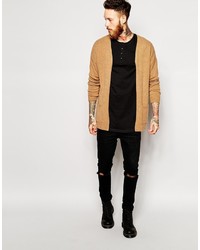 beige Strickjacke von Asos