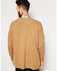 beige Strickjacke von Asos