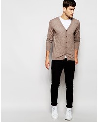 beige Strickjacke von Asos