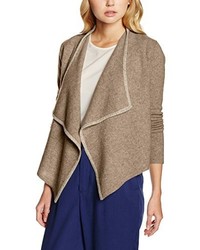 beige Strickjacke von Comma