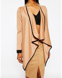 beige Strickjacke von Boohoo