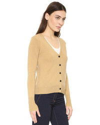 beige Strickjacke