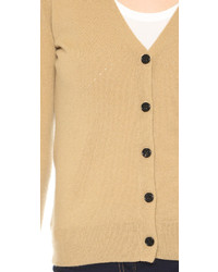 beige Strickjacke