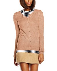 beige Strickjacke von Pieces