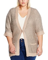 beige Strickjacke von Via Appia Due