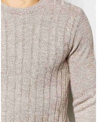 beige Strickpullover von Asos