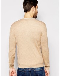 beige Strickpullover von Asos