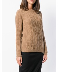 beige Strickpullover von Max Mara