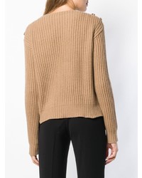 beige Strickpullover von Max Mara