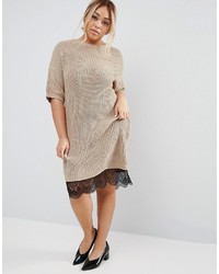 beige Sweatkleid von Asos