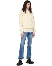 beige Sweatshirt von AMI Alexandre Mattiussi