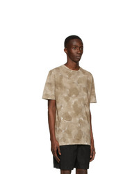 beige Mit Batikmuster T-Shirt mit einem Rundhalsausschnitt von 1017 Alyx 9Sm