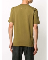 beige T-Shirt mit einem Rundhalsausschnitt von Maison Margiela