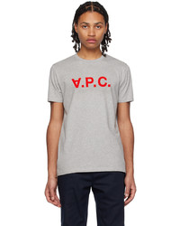 beige T-Shirt mit einem Rundhalsausschnitt von A.P.C.