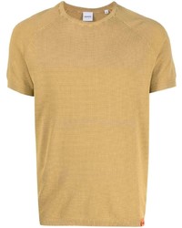 beige T-Shirt mit einem Rundhalsausschnitt von Aspesi