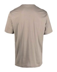 beige T-Shirt mit einem Rundhalsausschnitt von Theory