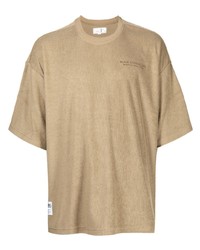 beige T-Shirt mit einem Rundhalsausschnitt von Chocoolate