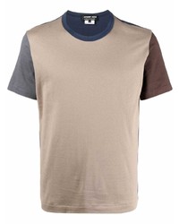 beige T-Shirt mit einem Rundhalsausschnitt von Comme des Garcons Homme Deux