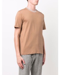 beige T-Shirt mit einem Rundhalsausschnitt von Eleventy