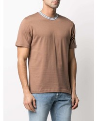 beige T-Shirt mit einem Rundhalsausschnitt von Eleventy