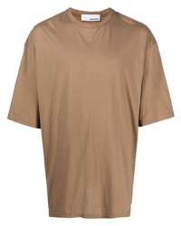 beige T-Shirt mit einem Rundhalsausschnitt von Costumein