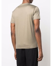 beige T-Shirt mit einem Rundhalsausschnitt von Tom Ford