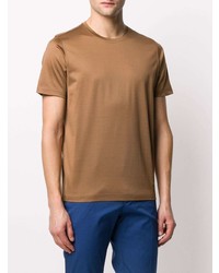 beige T-Shirt mit einem Rundhalsausschnitt von Corneliani