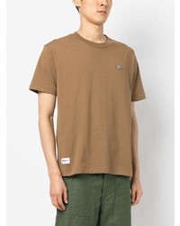 beige T-Shirt mit einem Rundhalsausschnitt von Chocoolate