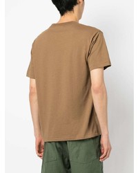 beige T-Shirt mit einem Rundhalsausschnitt von Chocoolate