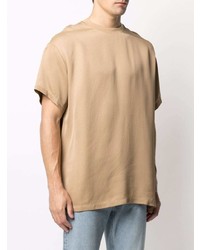 beige T-Shirt mit einem Rundhalsausschnitt von Fear Of God