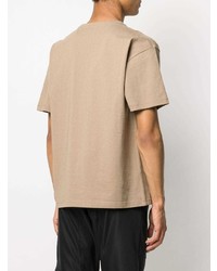 beige T-Shirt mit einem Rundhalsausschnitt von Bottega Veneta