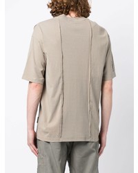 beige T-Shirt mit einem Rundhalsausschnitt von Izzue