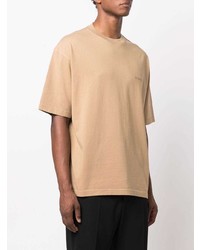 beige T-Shirt mit einem Rundhalsausschnitt von Balenciaga