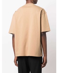 beige T-Shirt mit einem Rundhalsausschnitt von Balenciaga