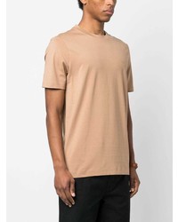 beige T-Shirt mit einem Rundhalsausschnitt von BOSS