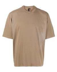 beige T-Shirt mit einem Rundhalsausschnitt von Entire studios