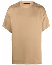 beige T-Shirt mit einem Rundhalsausschnitt von Fear Of God