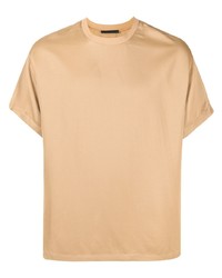 beige T-Shirt mit einem Rundhalsausschnitt von Fear Of God