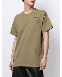 beige T-Shirt mit einem Rundhalsausschnitt von Izzue