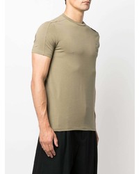 beige T-Shirt mit einem Rundhalsausschnitt von Karl Lagerfeld