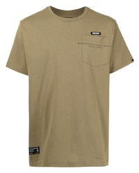 beige T-Shirt mit einem Rundhalsausschnitt von Izzue