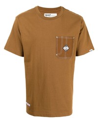 beige T-Shirt mit einem Rundhalsausschnitt von Izzue