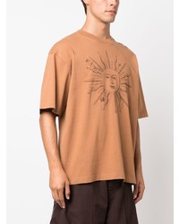 beige T-Shirt mit einem Rundhalsausschnitt von Jacquemus