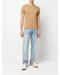 beige T-Shirt mit einem Rundhalsausschnitt von Polo Ralph Lauren